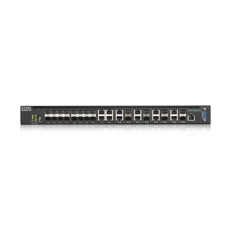 Zyxel XS3800-28 Zarządzalny przełącznik L2+ 10G Ethernet (100/1000/10000) Czarny