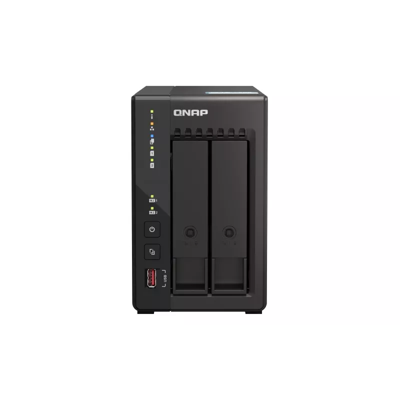 QNAP TS-253E NAS Tower Intel® Celeron® J6412 8 GB 0 TB QNAP QTS Czarny