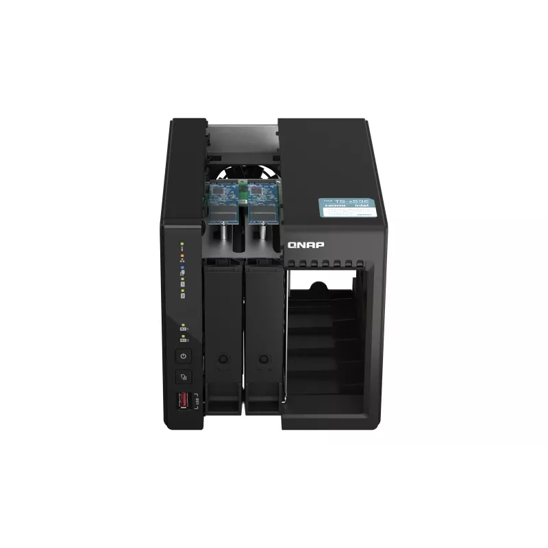 QNAP TS-253E NAS Tower Intel® Celeron® J6412 8 GB 0 TB QNAP QTS Czarny