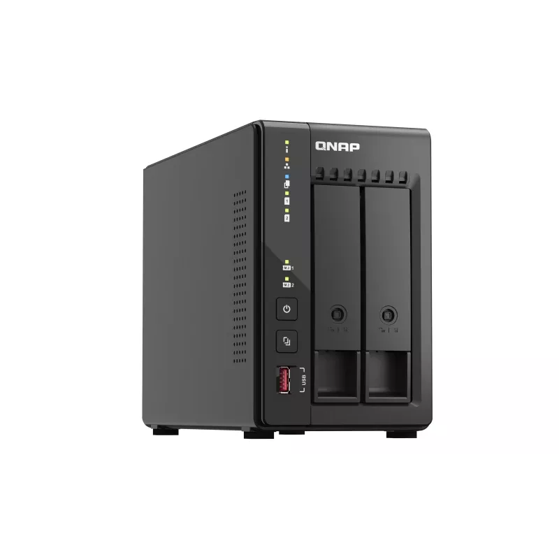 QNAP TS-253E NAS Tower Intel® Celeron® J6412 8 GB 0 TB QNAP QTS Czarny