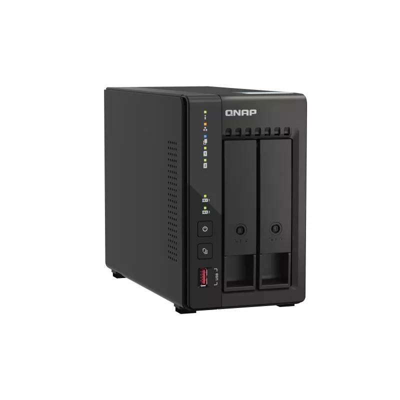 QNAP TS-253E NAS Tower Intel® Celeron® J6412 8 GB 0 TB QNAP QTS Czarny