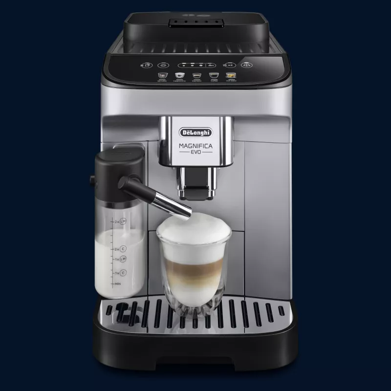 Ekspres do kawy De’Longhi Magnifica ECAM 290.61.SB — w pełni automatyczny, zbiornik na wodę 1,8 l, sterowanie dotykowe, 1450 W, srebrny