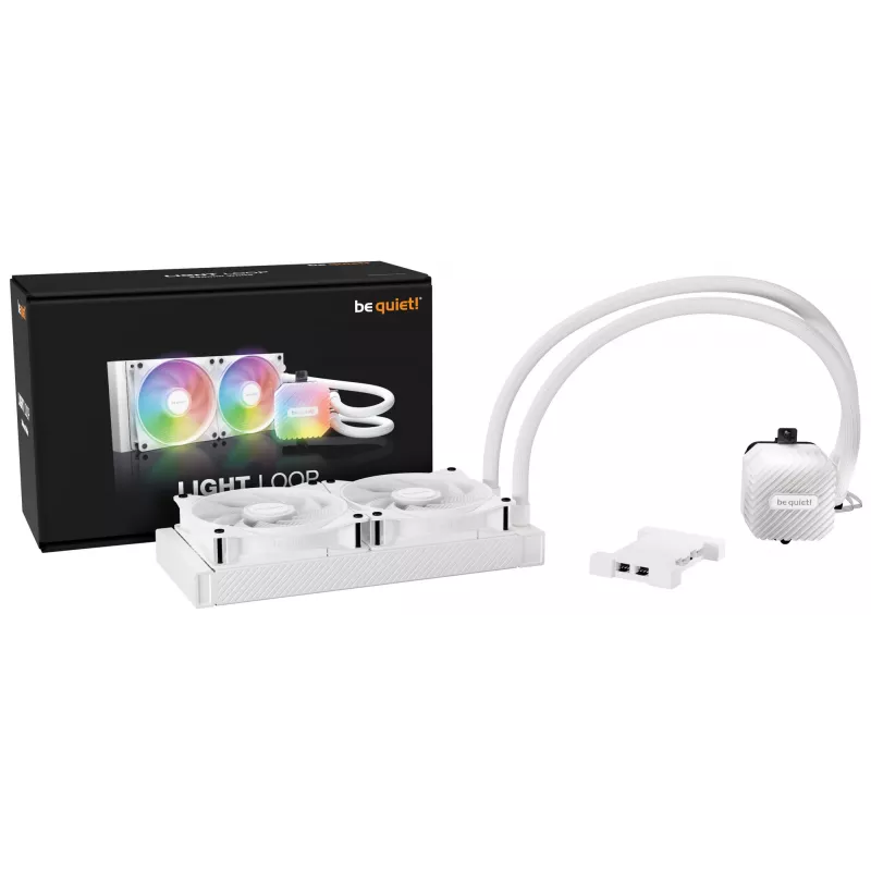 be quiet! LIGHT LOOP 240mm biały Procesor Chłodzenie cieczą typu All-in-one 12 cm 1 szt.
