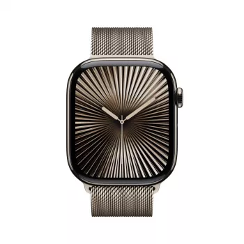 APPLE Watch Series 10 GPS + Cellular 46mm Natural Titanium Case z pętlą Natural Milanese Loop - S/M