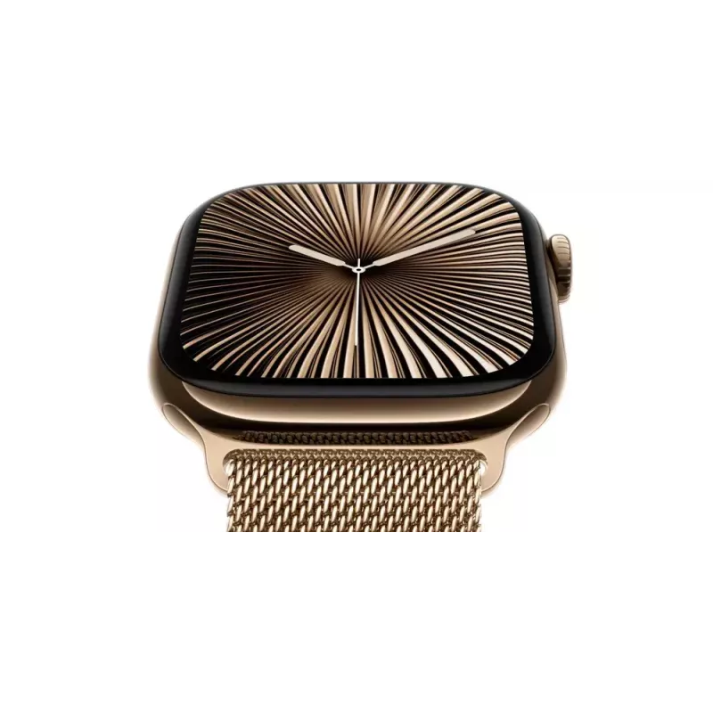 Smartwatch Apple Watch Series 10 GPS 42mm Jet Black Aluminium Case z czarnym paskiem Sport Band - S/M