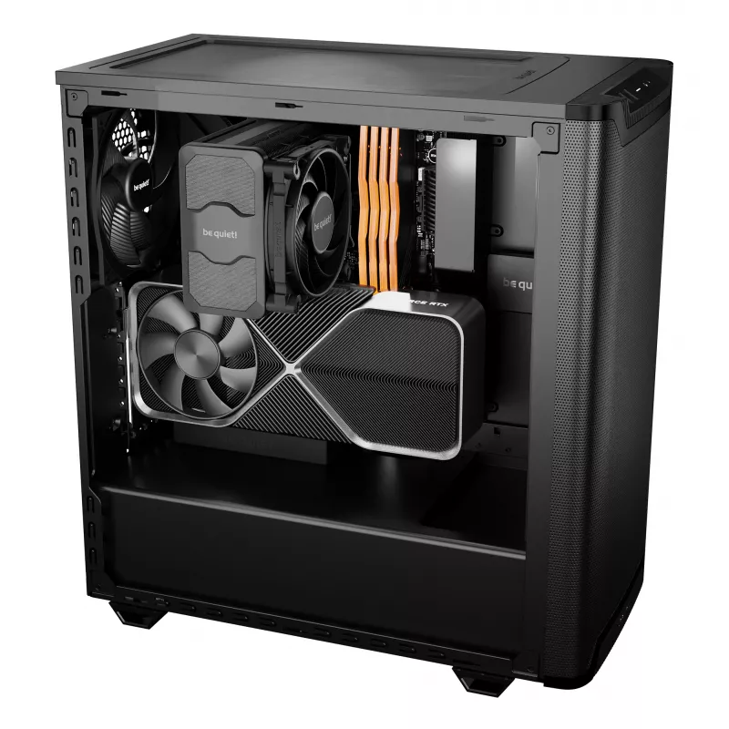 Obudowa PC bequiet! PURE BASE 501 Airflow Window MIDI Tower — ATX, szkło hartowane, wsparcie dla 3x140/240 mm, 2x3,5 cala + 5x2,5 cala, USB-A x2, USB-C x1