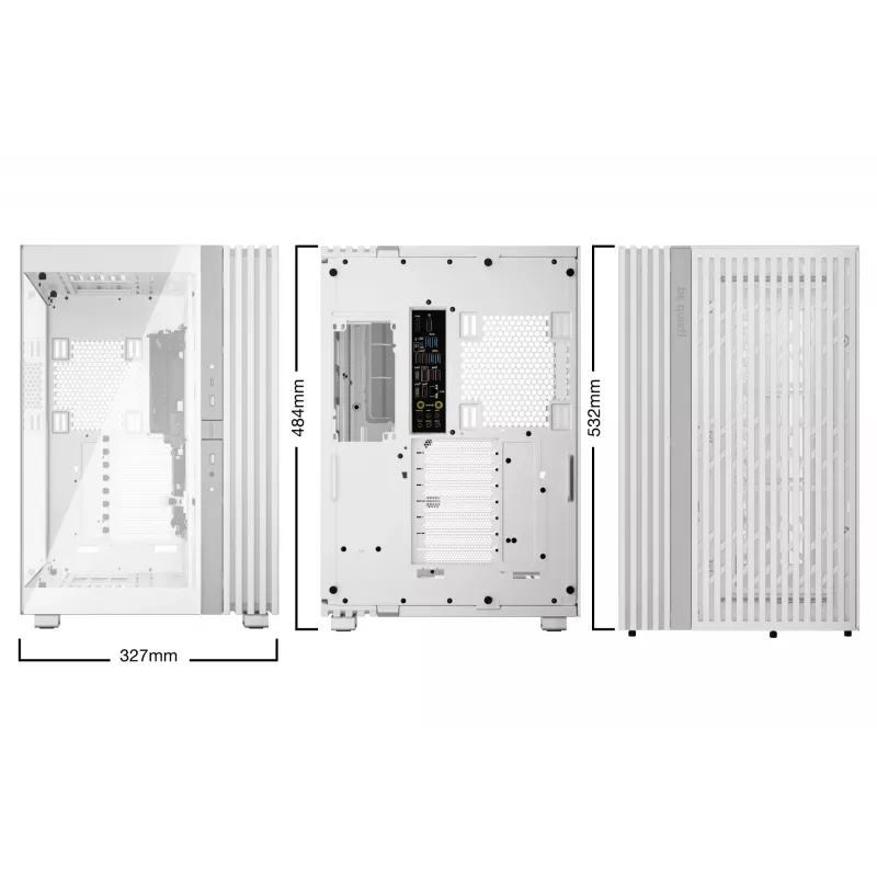 Obudowa PC be quiet! LIGHT BASE 900 DX biały Full Tower — obsługa ATX/EATX, szklany bok, multi RGB, maks. GPU 495 mm, wysokość chłodzenia CPU 190 mm