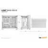 Obudowa PC be quiet! LIGHT BASE 900 DX biały Full Tower — obsługa ATX/EATX, szklany bok, multi RGB, maks. GPU 495 mm, wysokość chłodzenia CPU 190 mm