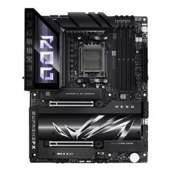 Płyta główna ASUS ROG CROSSHAIR X870E HERO — AMD X870E, gniazdo AM5, ATX, 4× DDR5 DIMM, 192GB, Wi‑Fi 7, Bluetooth 5.4