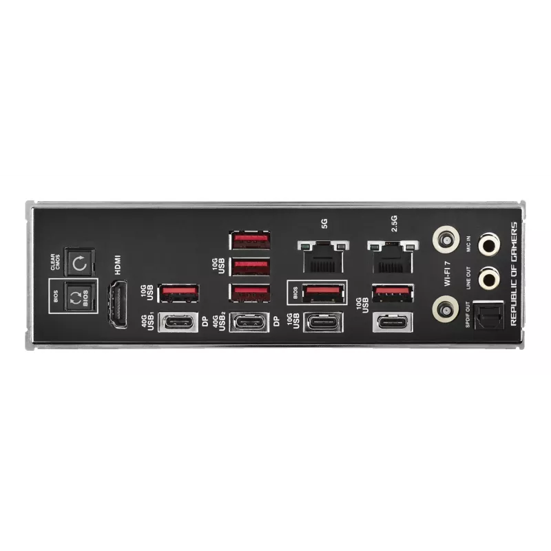 Płyta główna ASUS ROG CROSSHAIR X870E HERO — AMD X870E, gniazdo AM5, ATX, 4× DDR5 DIMM, 192GB, Wi‑Fi 7, Bluetooth 5.4