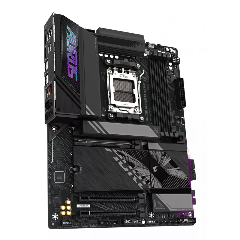 Płyta główna GIGABYTE X870E AORUS ELITE WIFI7 ATX, AMD X870E, Socket AM5, DDR5, 4x DIMM, Wi‑Fi 7, 2.5Gb LAN