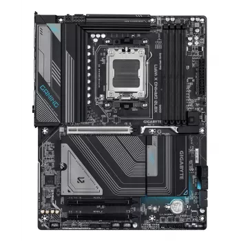 Płyta główna GIGABYTE X870 GAMING X WIFI7 - obsługuje procesory AMD Ryzen 9000, 16+2+2 faz VRM, do 8000 MHz DDR5 (OC), 1xPCIe 5.0 + 2xPCIe 4.0, Wi-Fi 7, 2.5GbE LAN, USB 4