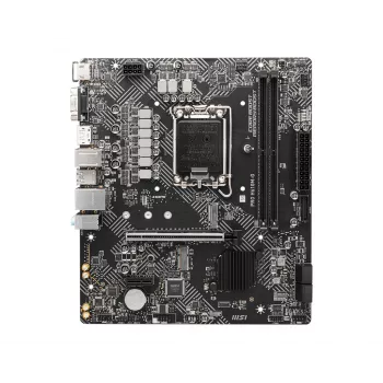 Płyta główna MSI PRO H610M-G — Intel H610, LGA 1700, micro ATX, DDR5, 2 DIMM, do 96 GB, M.2, SATA III, HDMI 2.1, DisplayPort 1.4