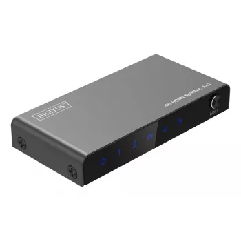 Rozdzielacz HDMI DIGITUS 1x2 4K/60Hz HDCP 2.2 z kontrolą EDID