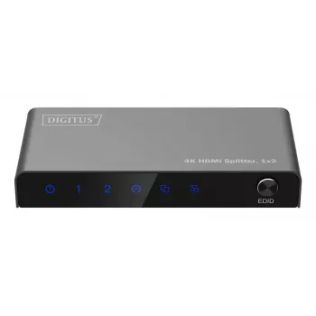 Rozdzielacz HDMI DIGITUS 1x2 4K/60Hz HDCP 2.2 z kontrolą EDID