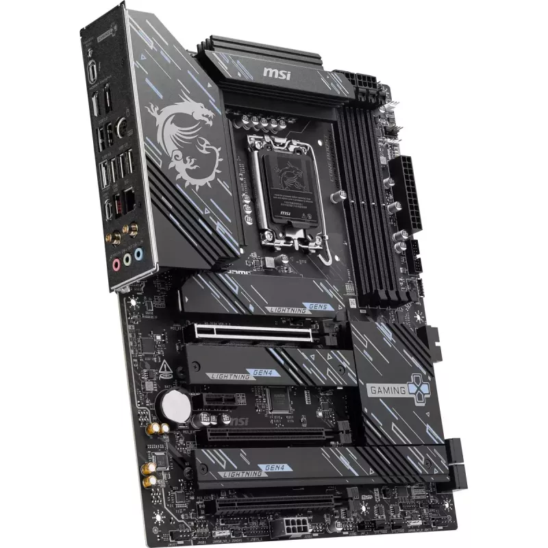 Płyta główna MSI Z890 GAMING PLUS WIFI — Intel Z890, LGA 1851, ATX, DDR5, 4x DIMM, Wi‑Fi 7, 5Gb LAN, 4x M.2
