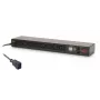 APC AP7921B jednostka dystrybucji zasilania (PDU) 8 gniazd AC 0U/1U czarna