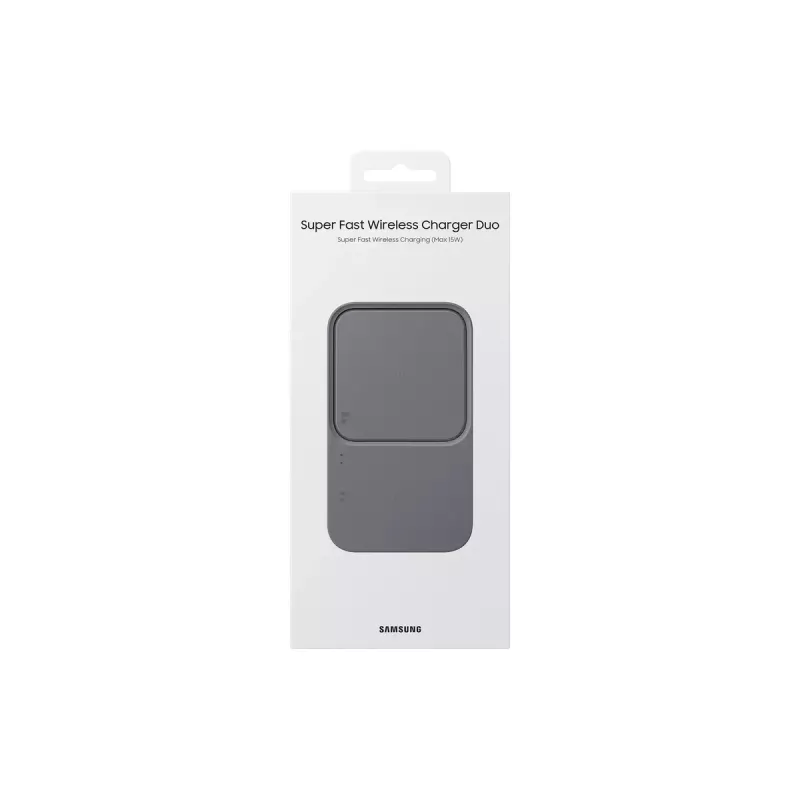 Ładowarka bezprzewodowa Samsung EP-P5400, 15 W, szara, ładowarka wewnętrzna USB, kompatybilna ze słuchawkami, smartfonami i smartwatchami
