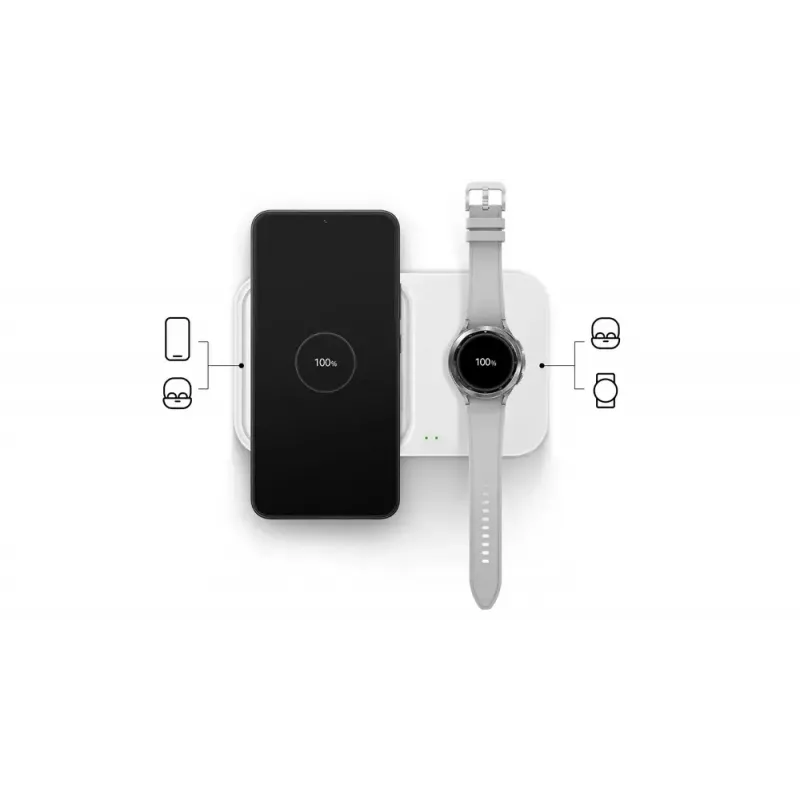 Samsung EP-P5400 Słuchawki, Smartfon, Smartwatch Biały USB Ładowanie bezprzewodowe Szybkie ładowanie Wewnętrzny