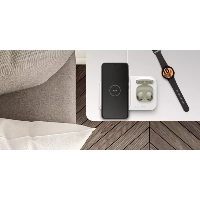 Samsung EP-P5400 Słuchawki, Smartfon, Smartwatch Biały USB Ładowanie bezprzewodowe Szybkie ładowanie Wewnętrzny