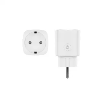 Inteligentna wtyczka Hombli Smart Socket EU od Avanca International BV — Wi‑Fi, 220–250 V, 50–60 Hz, maks. 3540 W, do użytku wewnętrznego, biała, tworzywo sztuczne, 46×46×84 mm