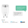 Inteligentna wtyczka Hombli Smart Socket EU od Avanca International BV — Wi‑Fi, 220–250 V, 50–60 Hz, maks. 3540 W, do użytku wewnętrznego, biała, tworzywo sztuczne, 46×46×84 mm