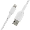 Kabel BELKIN Lightning na USB-A w oplocie 2 m biały