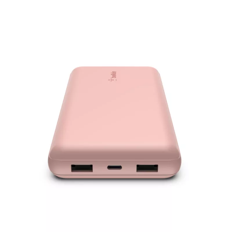 BELKIN Power Bank 20k USB-A i USB-C 15 W różowy