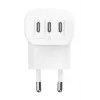 BELKIN Ładowarka ścienna - Boostcharge - Ładowarka USB-C 3-portowa - Z PPS 67 W - Biała