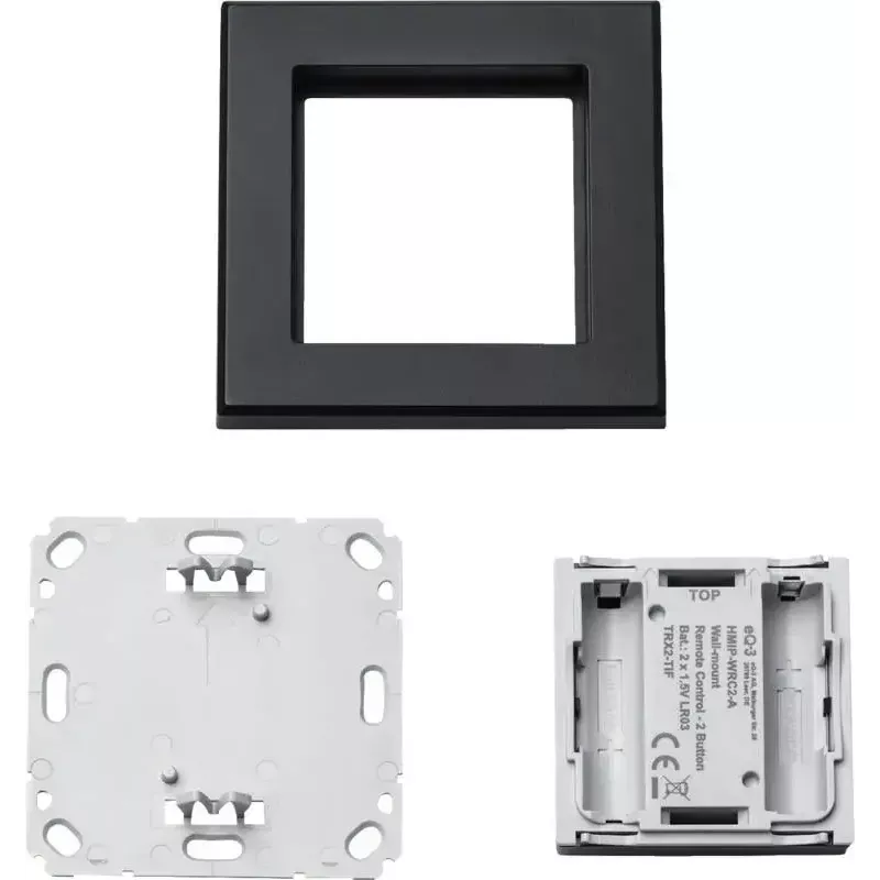 Włącznik światła Homematic IP 159881A0 — antracytowy, sterowanie przyciskami, bateria (AAA), IP20, 86×86×19 mm