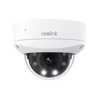 Kamera bezpieczeństwa IP Reolink P437 4K kopułkowa, 8 MP 3840x2160, 5-krotny zoom optyczny, PoE (IEEE 802.3af), IK10, IP67, obsługa MicroSD do 256 GB