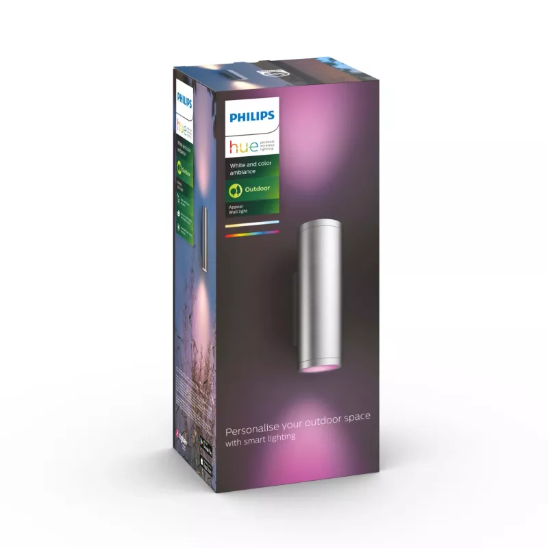 Philips Hue biały and colour ambience Appear zewnętrzna lampa ścienna