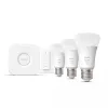 Zestaw startowy Philips Hue White: 3 inteligentne żarówki E27 (1100) + ściemniacz