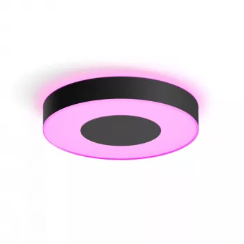 Inteligentna lampa sufitowa Philips Hue Infuse large czarna — białe i kolorowe światło, Bluetooth, Ø425×86 mm, 50–60 Hz
