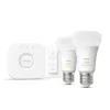 Philips Hue biały ambience Zestaw startowy: 2 inteligentne żarówki E27 (1100) + przełącznik ściemniający