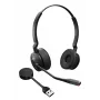 Jabra Engage 55 SE - USB-A UC Stereo, EMEA/APAC, Bezprzewodowy, 40 - 16000 Hz, Biuro/Call center, 83 g, Słuchawki, Czarny