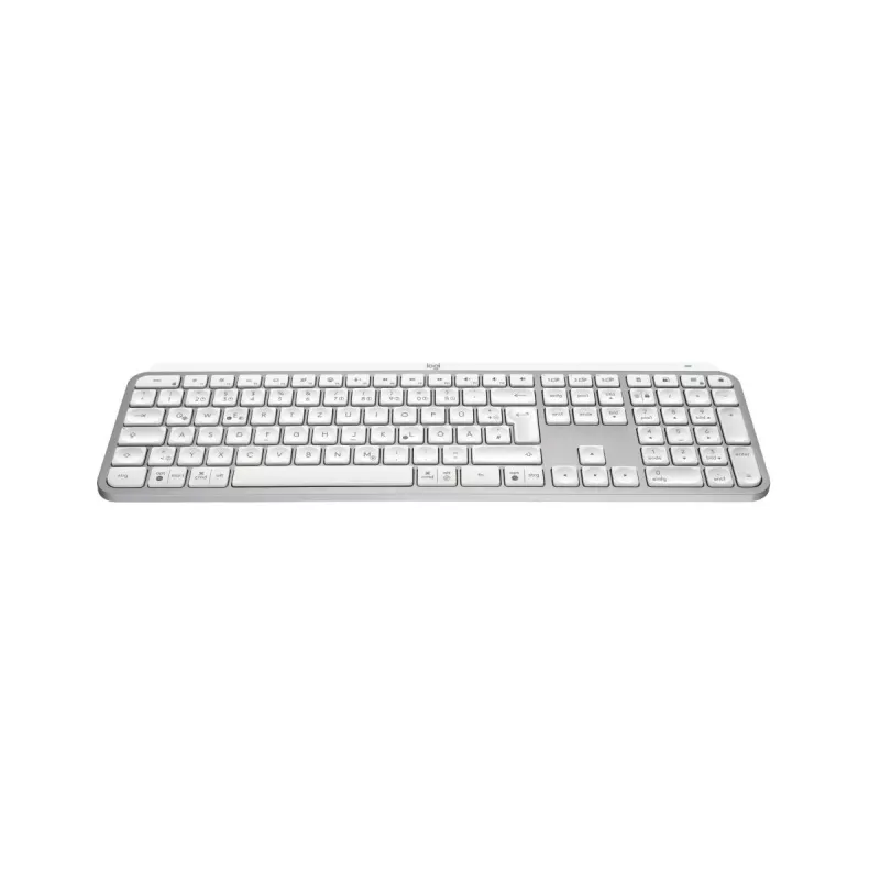 Klawiatura Logitech MX Keys S uniwersalna RF bezprzewodowa + Bluetooth QWERTZ niemiecka aluminiowa biała