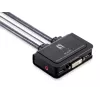 LevelOne 2-portowy przełącznik KVM USB DVI-D Single Link z obsługą audio