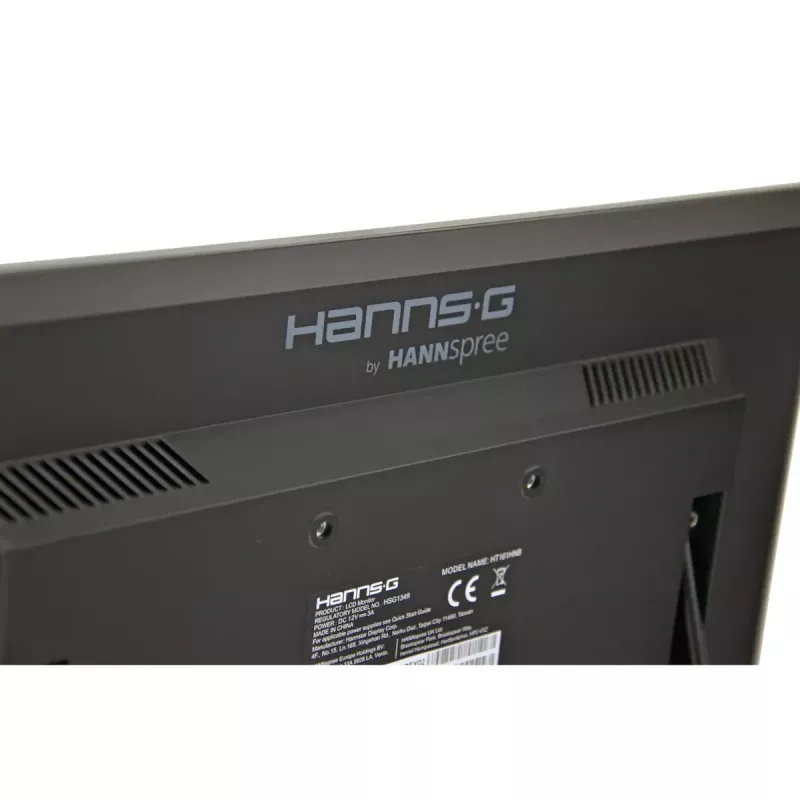Hannspree HT161HNB monitor komputerowy 39,6 cm (15,6 cala) 1366 x 768 pikseli HD LED Ekran dotykowy Na biurko Czarny