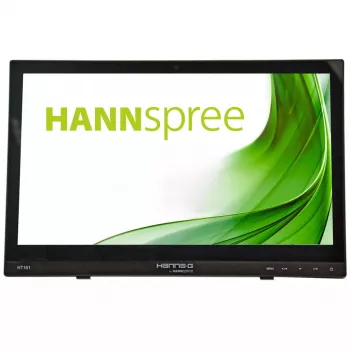 Hannspree HT161HNB monitor komputerowy 39,6 cm (15,6 cala) 1366 x 768 pikseli HD LED Ekran dotykowy Na biurko Czarny