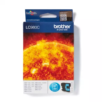 Wkład atramentowy Brother LC980C 1 szt. oryginalny cyjan