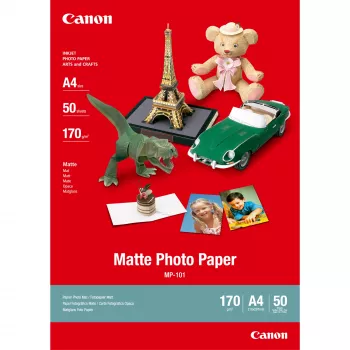 Canon MP-101 Papier fotograficzny matowy A4 - 50 arkuszy, 170 g/m², A4 (210 x 297 mm), 50 arkuszy