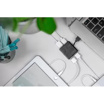 Koncentrator USB 2.0 High-speed 4 porty DIGITUS (da-70217)