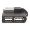 Koncentrator USB 2.0 High-speed 4 porty DIGITUS (da-70217)