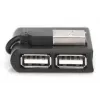 Koncentrator USB 2.0 High-speed 4 porty DIGITUS (da-70217)