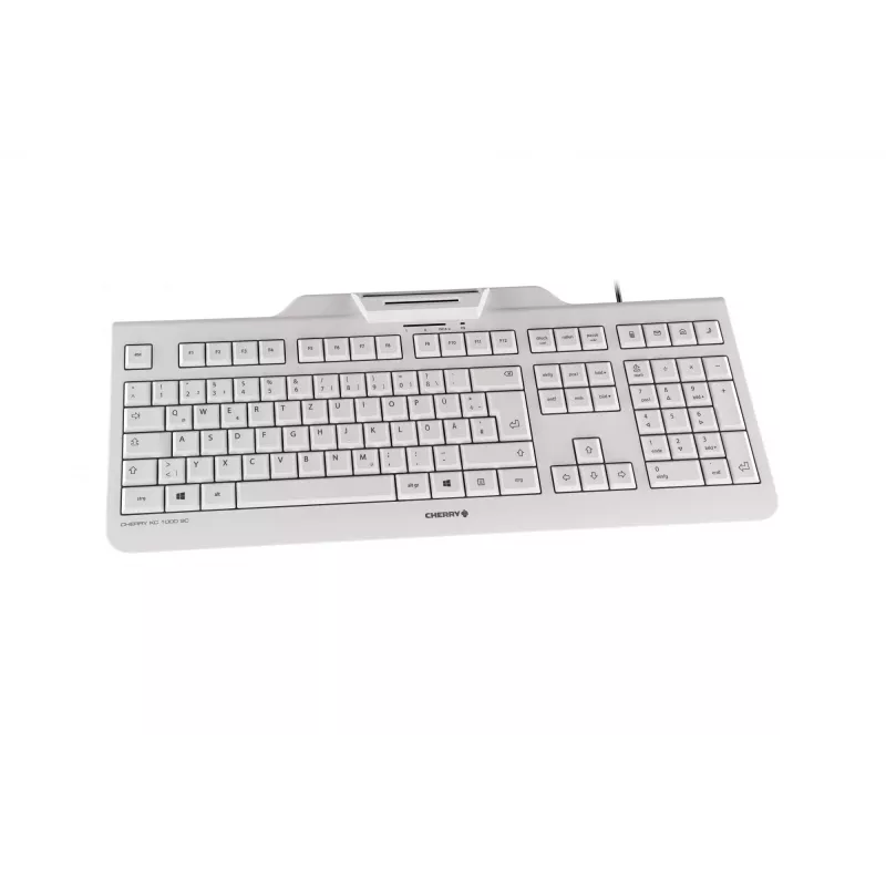 Contour Design KC 1000 SC klawiatura Office USB QWERTZ German szary