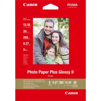 Canon PP-201 Glossy II Photo Paper Plus 5x7 cali - 20 arkuszy