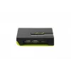 LevelOne 2-Portowy KVM VGA USB Switch, 2048 x 1536 pikseli, Czarny, Zielony