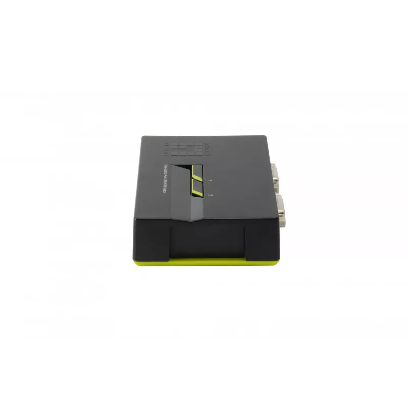 LevelOne 2-Portowy KVM VGA USB Switch, 2048 x 1536 pikseli, Czarny, Zielony