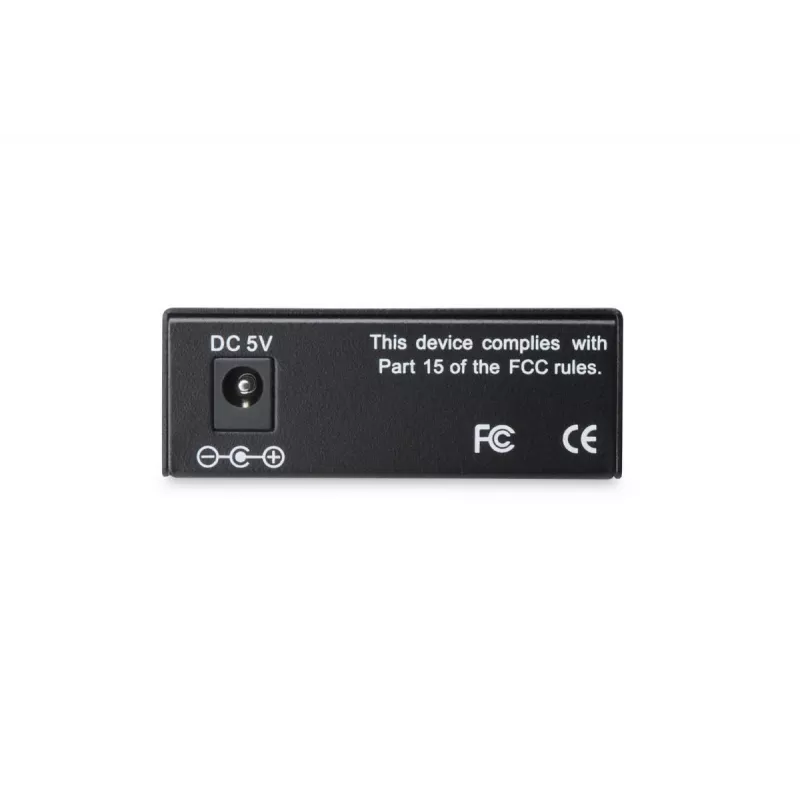 DIGITUS Media Converter, Multimode 10/100/1000Base-T to 1000Base-SX, Incl. PSU ST connector, Up to 0.5km